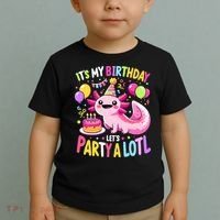 Birthday Axolotl Fun Party Kawaii Axolotl Toddler T-Shirt thumb 2