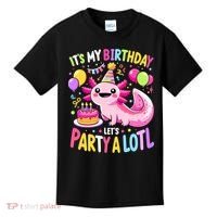 Birthday Axolotl Fun Party Kawaii Axolotl Kids T-Shirt thumb 0
