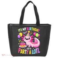 Birthday Axolotl Fun Party Kawaii Axolotl Tote Bag thumb 0