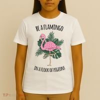 Be A Flamingo In A Flock Of Pigeons T-Shirt thumb 4