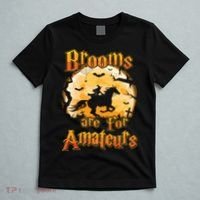 Brooms Are For Amateurs Horse Funny Halloween Costume Long Sleeve T-Shirt thumb 5