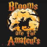 Brooms Are For Amateurs Horse Funny Halloween Costume Long Sleeve T-Shirt thumb 7