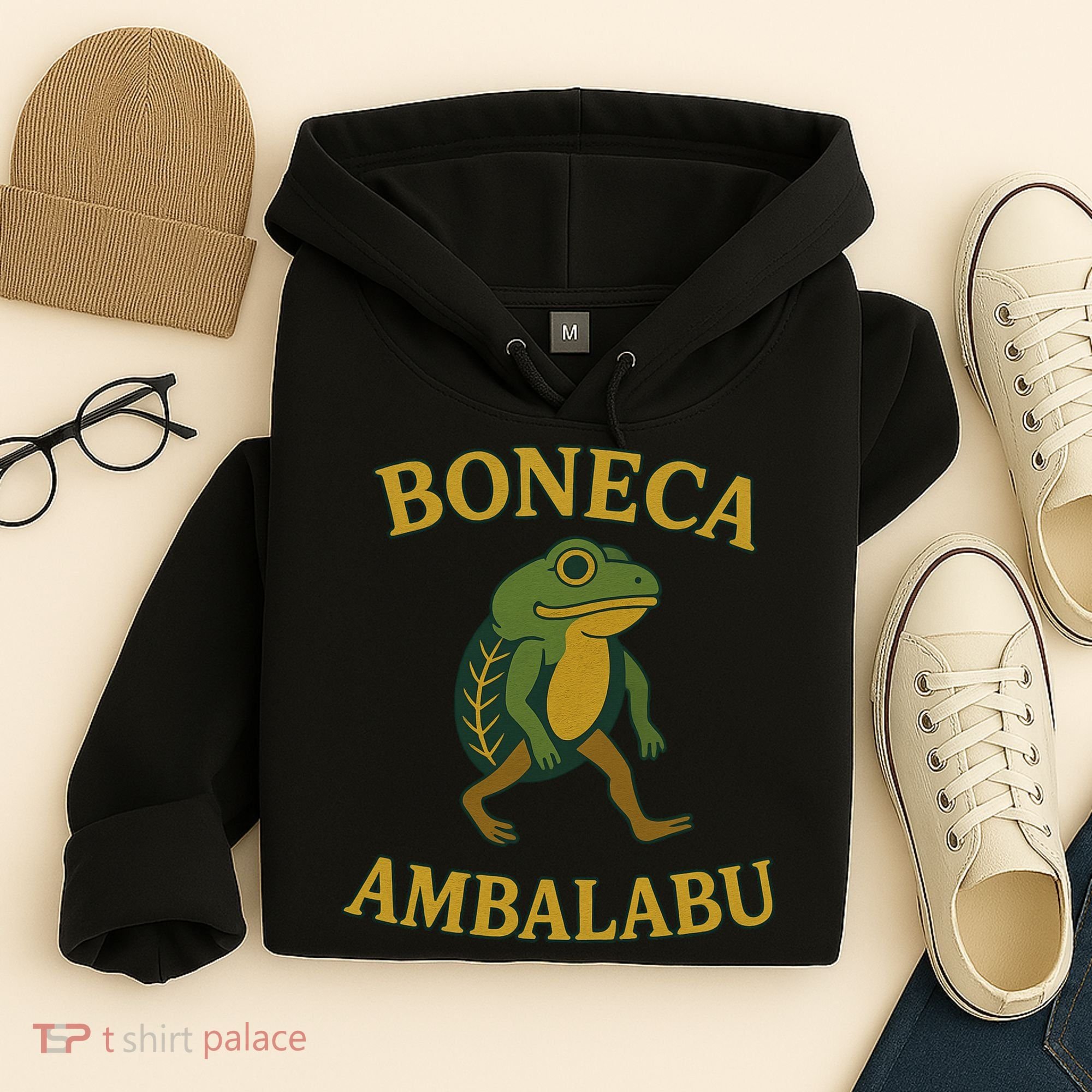 Boneca Ambalabu Funny Frog Meme Hoodie