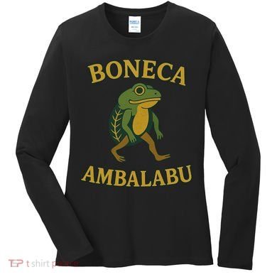 Boneca Ambalabu Funny Frog Meme Women's Long Sleeve Shirt