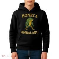Boneca Ambalabu Funny Frog Meme Kids Hoodie thumb 4