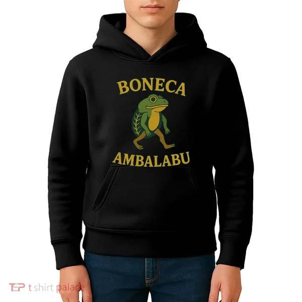 Boneca Ambalabu Funny Frog Meme Kids Hoodie