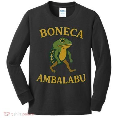 Boneca Ambalabu Funny Frog Meme Kids Long Sleeve Shirt