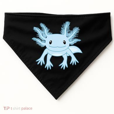 Blue Axolotl Funny Kawaii Axolotl Lover USA-Made Doggie Bandana