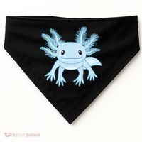 Blue Axolotl Funny Kawaii Axolotl Lover USA-Made Doggie Bandana thumb 0