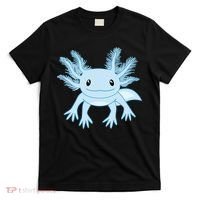 Blue Axolotl Funny Kawaii Axolotl Lover T-Shirt thumb 0