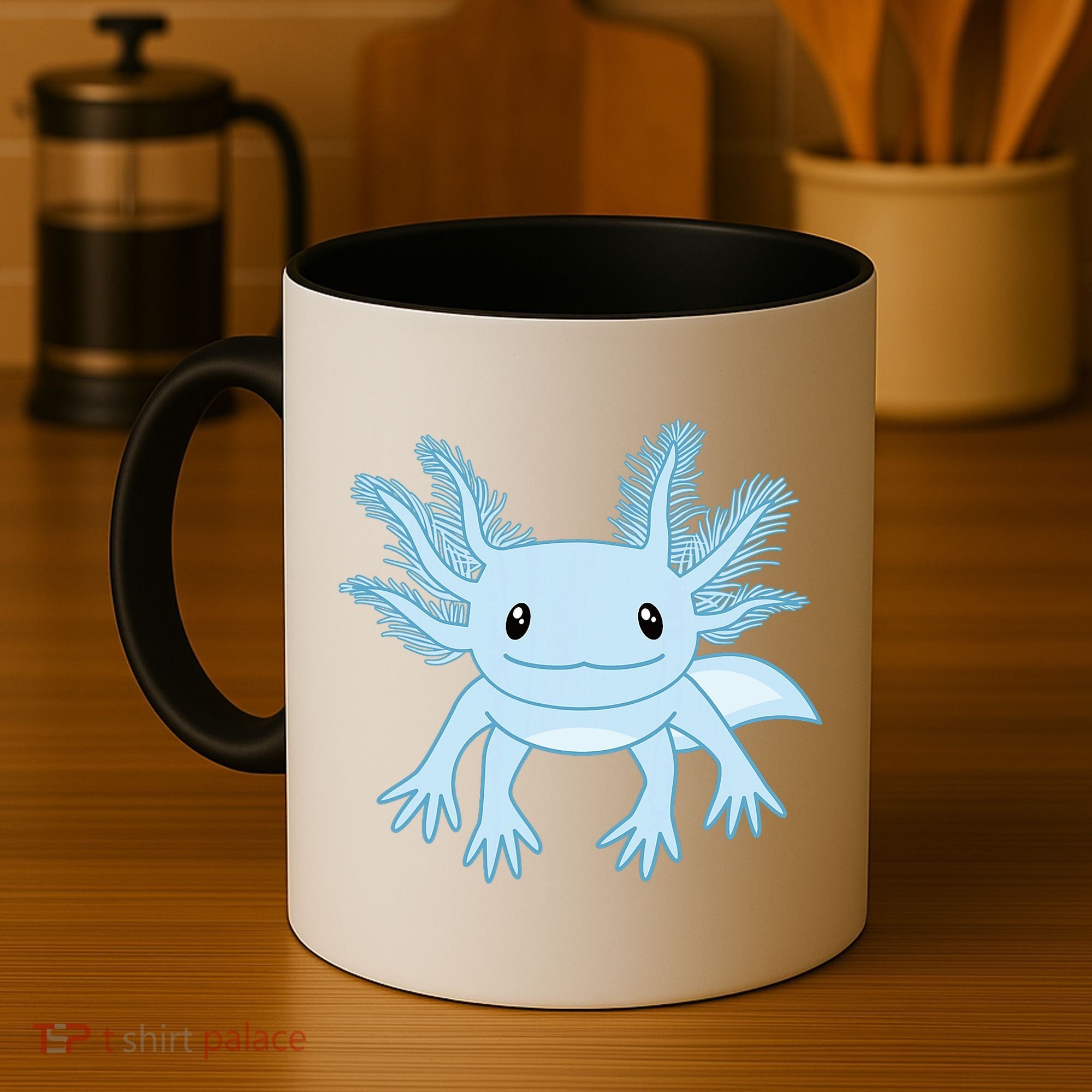 Blue Axolotl Funny Kawaii Axolotl Lover Coffee Mug