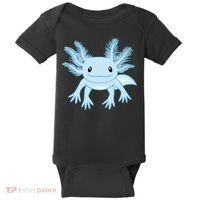 Blue Axolotl Funny Kawaii Axolotl Lover Baby Bodysuit thumb 0