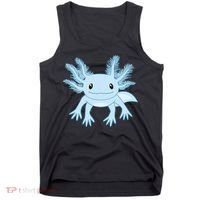 Blue Axolotl Funny Kawaii Axolotl Lover Tank Top thumb 0