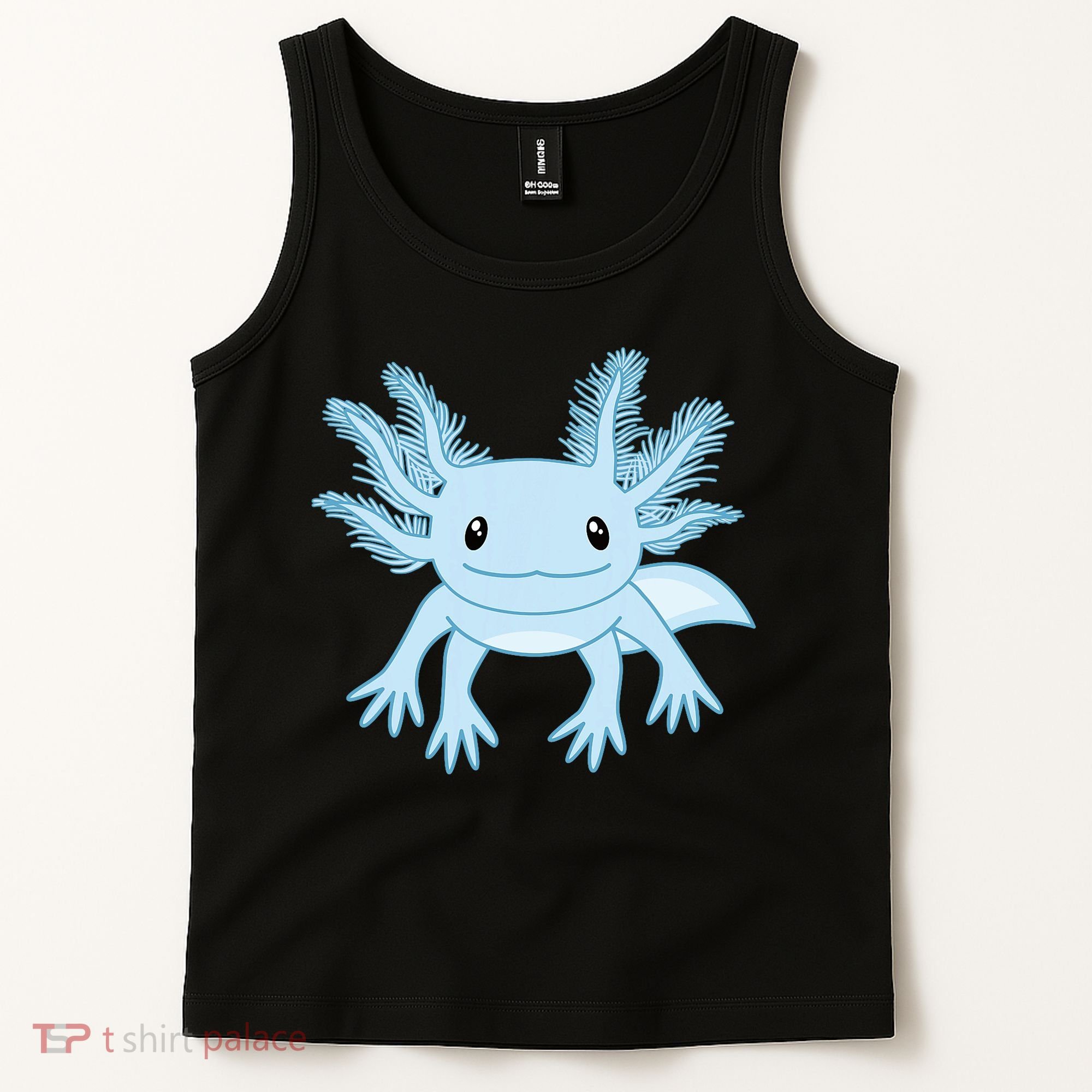 Blue Axolotl Funny Kawaii Axolotl Lover Tank Top