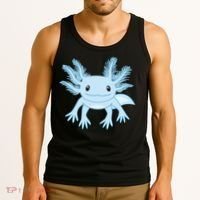Blue Axolotl Funny Kawaii Axolotl Lover Tank Top thumb 3