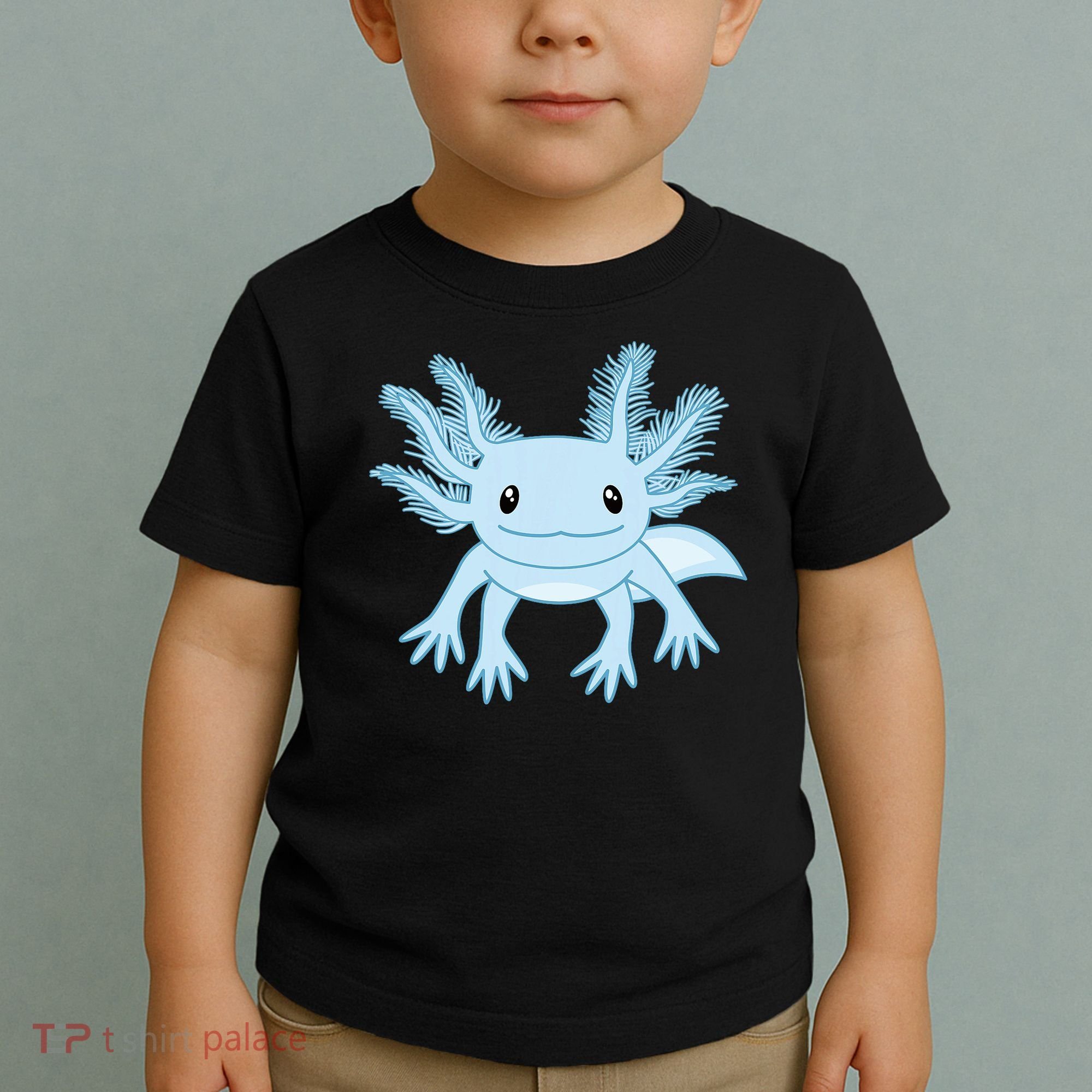 Blue Axolotl Funny Kawaii Axolotl Lover Toddler T-Shirt