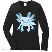Blue Axolotl Funny Kawaii Axolotl Lover Women's Long Sleeve Shirt thumb 0