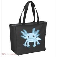 Blue Axolotl Funny Kawaii Axolotl Lover Tote Bag thumb 2