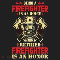 Being A Firefighter Is A Choice Being A Retired Is An Honor Hat thumb 2