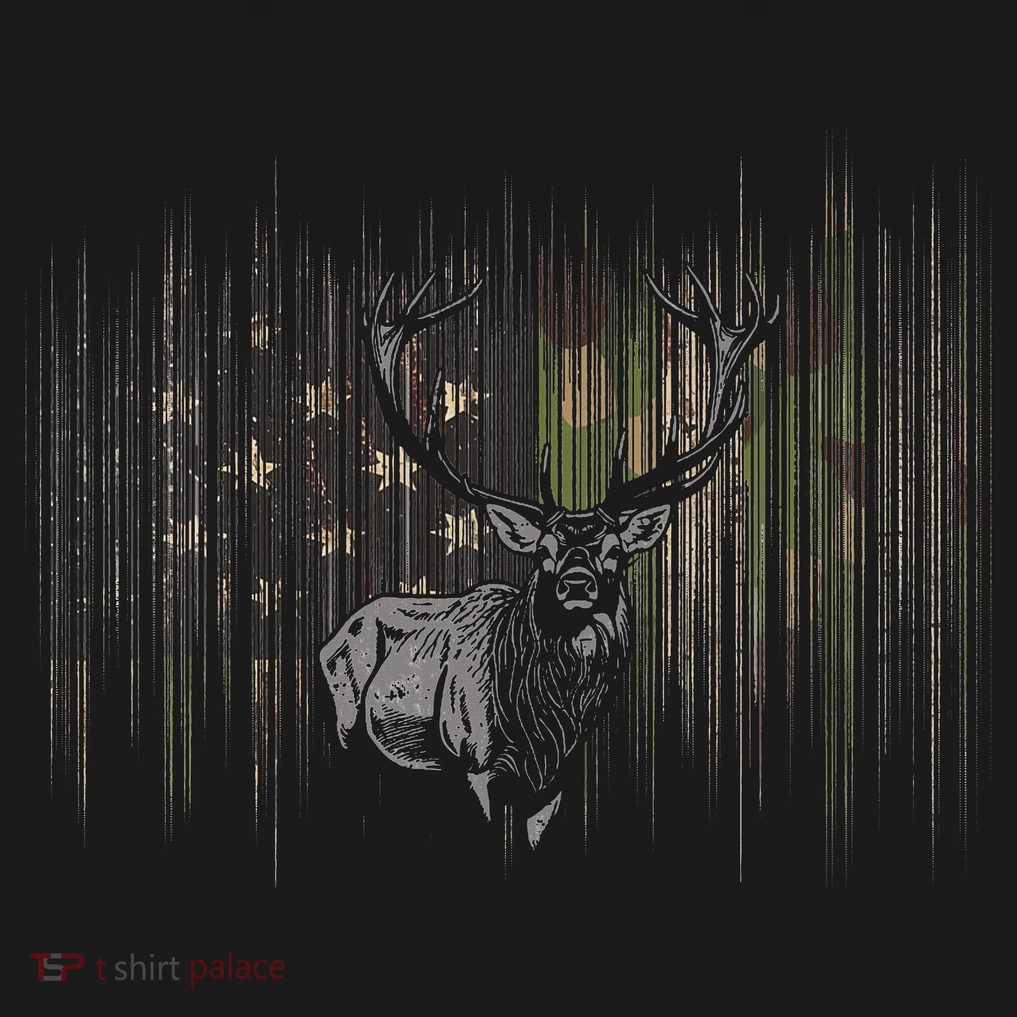 Basbo American Flag Camouflage Outdoor Antlers Elk Deer  Mousepad
