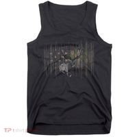 Basbo American Flag Camouflage Outdoor Antlers Elk Deer  Tank Top thumb 0