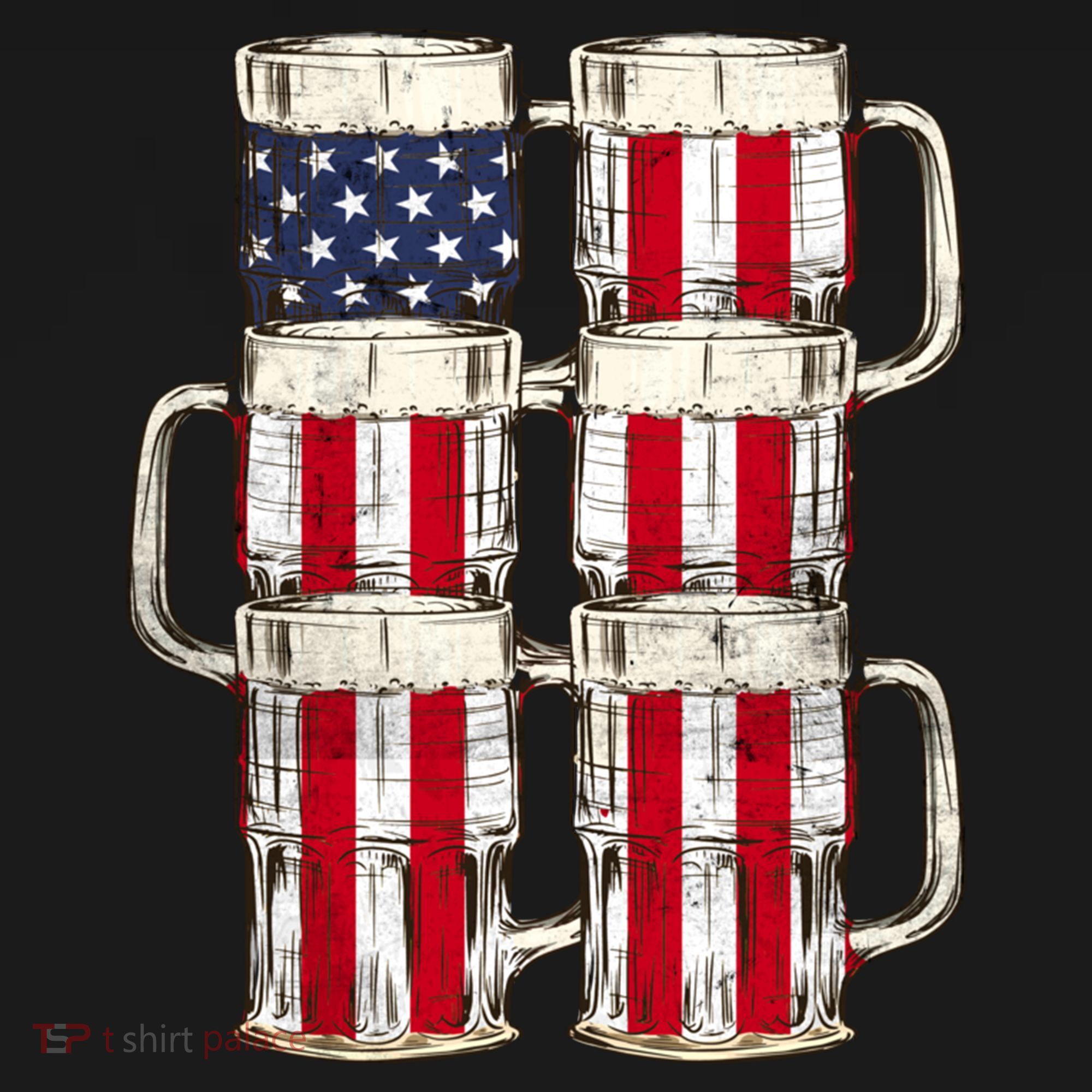 Beer American Flag Patriotic American Outfit 4th Of July Funny Gift Women's Hoodie