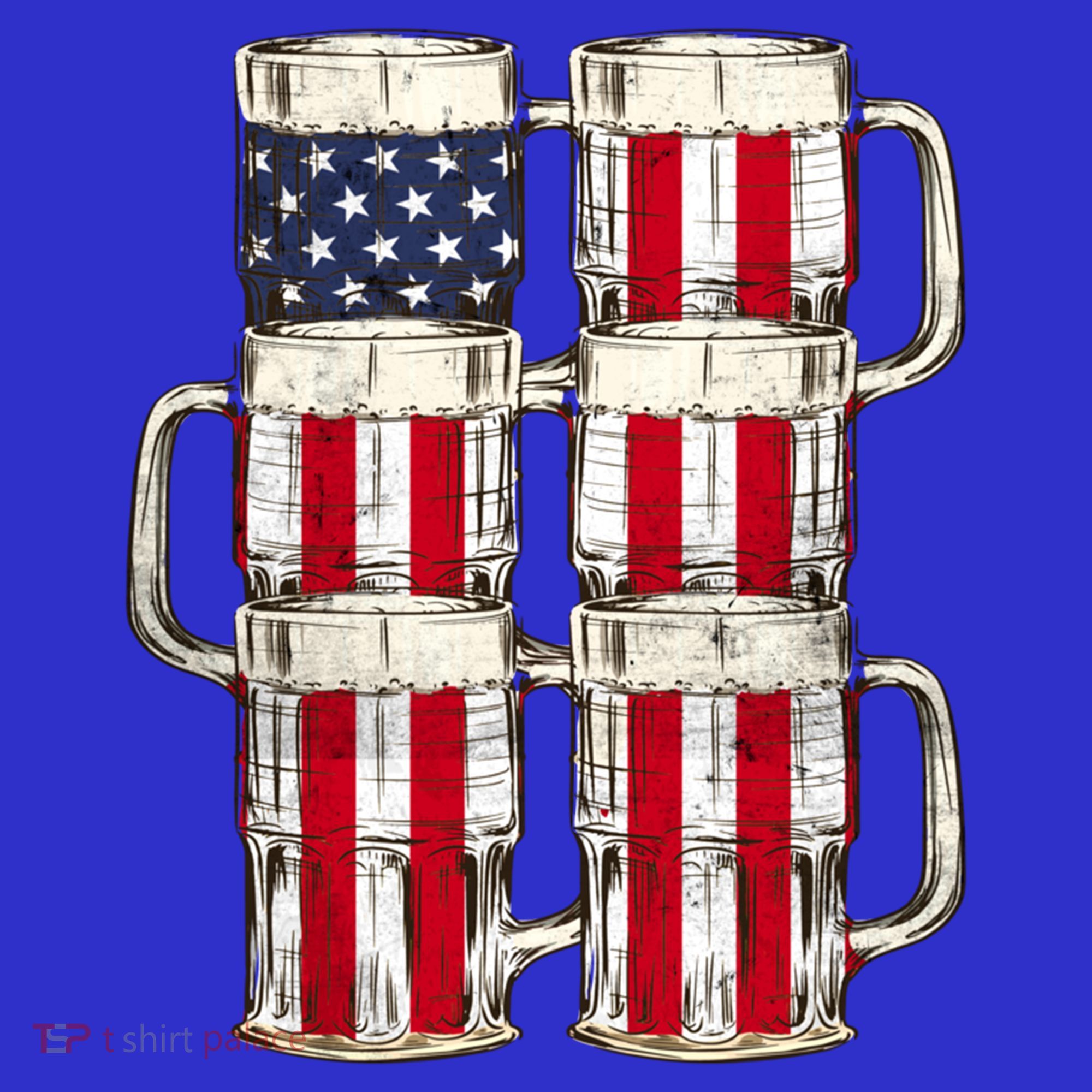 Beer American Flag Patriotic American Outfit 4th Of July Funny Gift Women's Tank Top