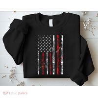Bassoon American Flag 4th July Patriotic Music Sweatshirt thumb 2
