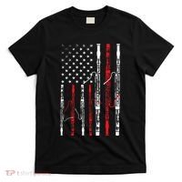 Bassoon American Flag 4th July Patriotic Music T-Shirt thumb 0