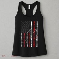 Bassoon American Flag 4th July Patriotic Music Women's Tank Top thumb 3