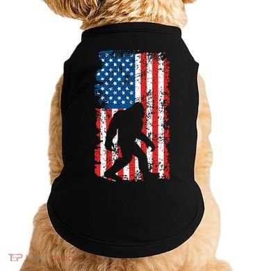 Bigfoot American Flag Sasquatch Doggie Tank