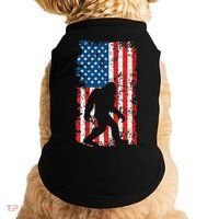 Bigfoot American Flag Sasquatch Doggie Tank thumb 0