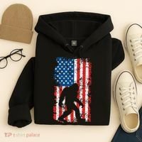 Bigfoot American Flag Sasquatch Hoodie thumb 4