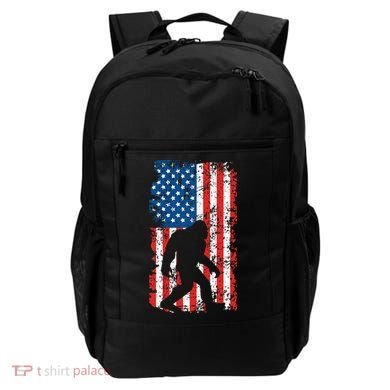 Bigfoot American Flag Sasquatch Backpack