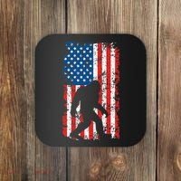 Bigfoot American Flag Sasquatch Coaster thumb 0