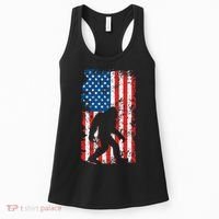 Bigfoot American Flag Sasquatch Women's Tank Top thumb 0