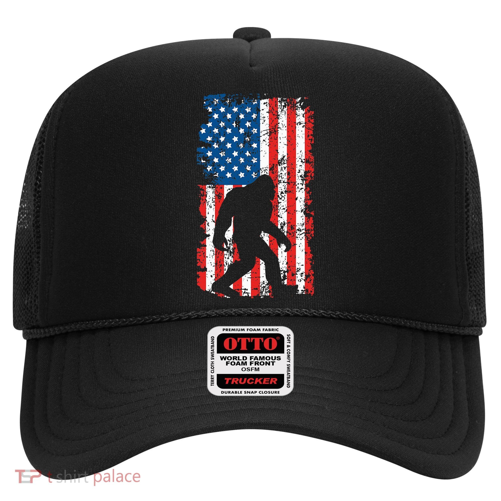 Bigfoot American Flag Sasquatch Hat