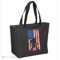 Bigfoot American Flag Sasquatch Tote Bag thumb 2