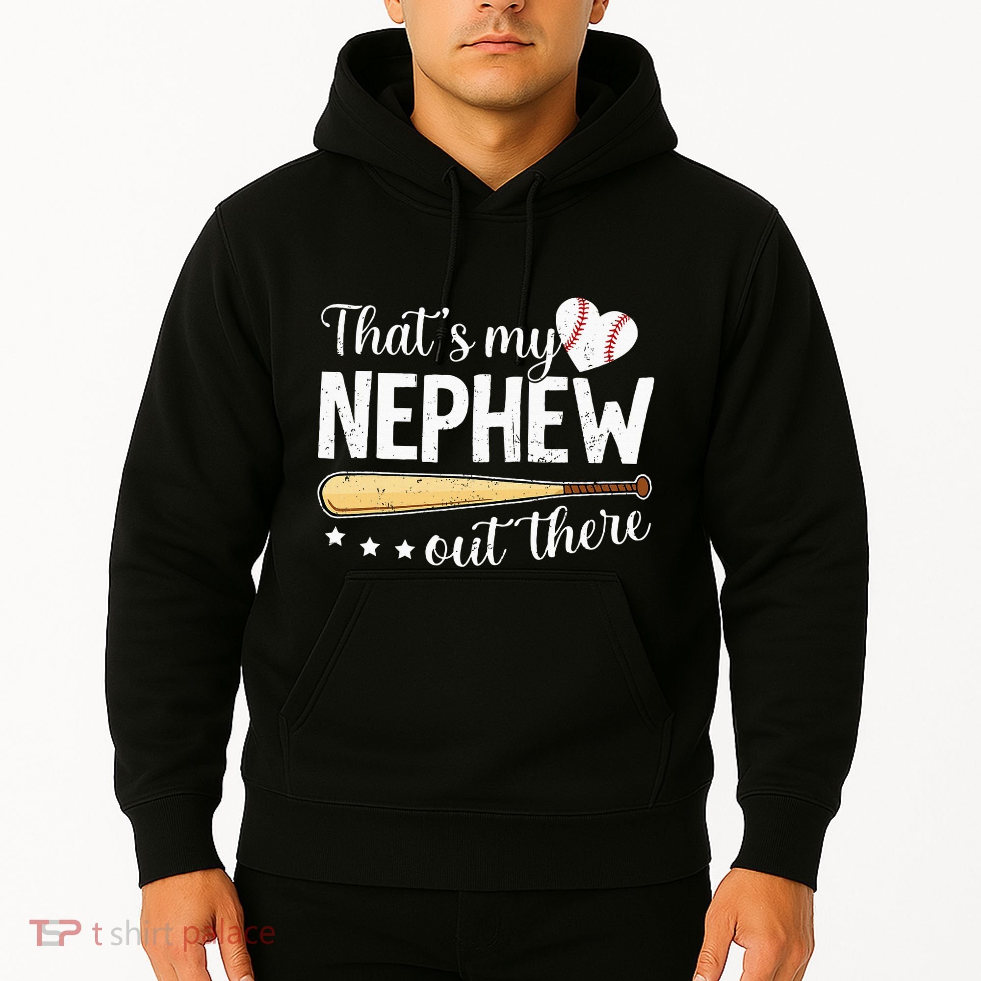 Baseball Aunt Funny ThatS My Nephew Out There Baseball Hoodie