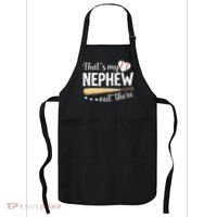 Baseball Aunt Funny ThatS My Nephew Out There Baseball Apron thumb 0