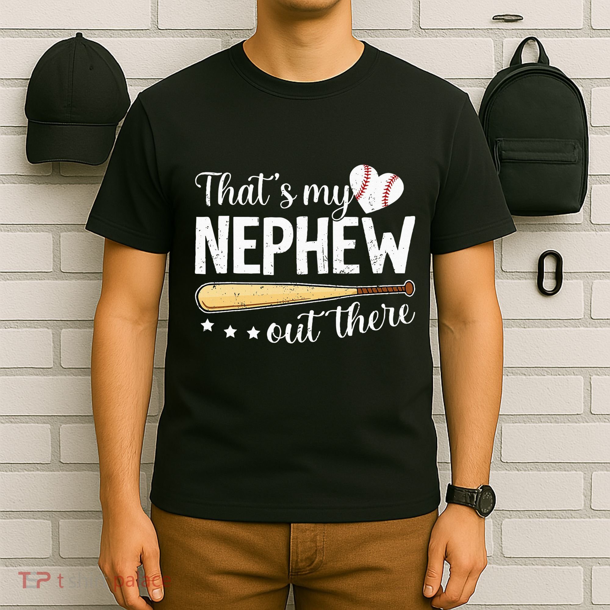 Baseball Aunt Funny ThatS My Nephew Out There Baseball T-Shirt
