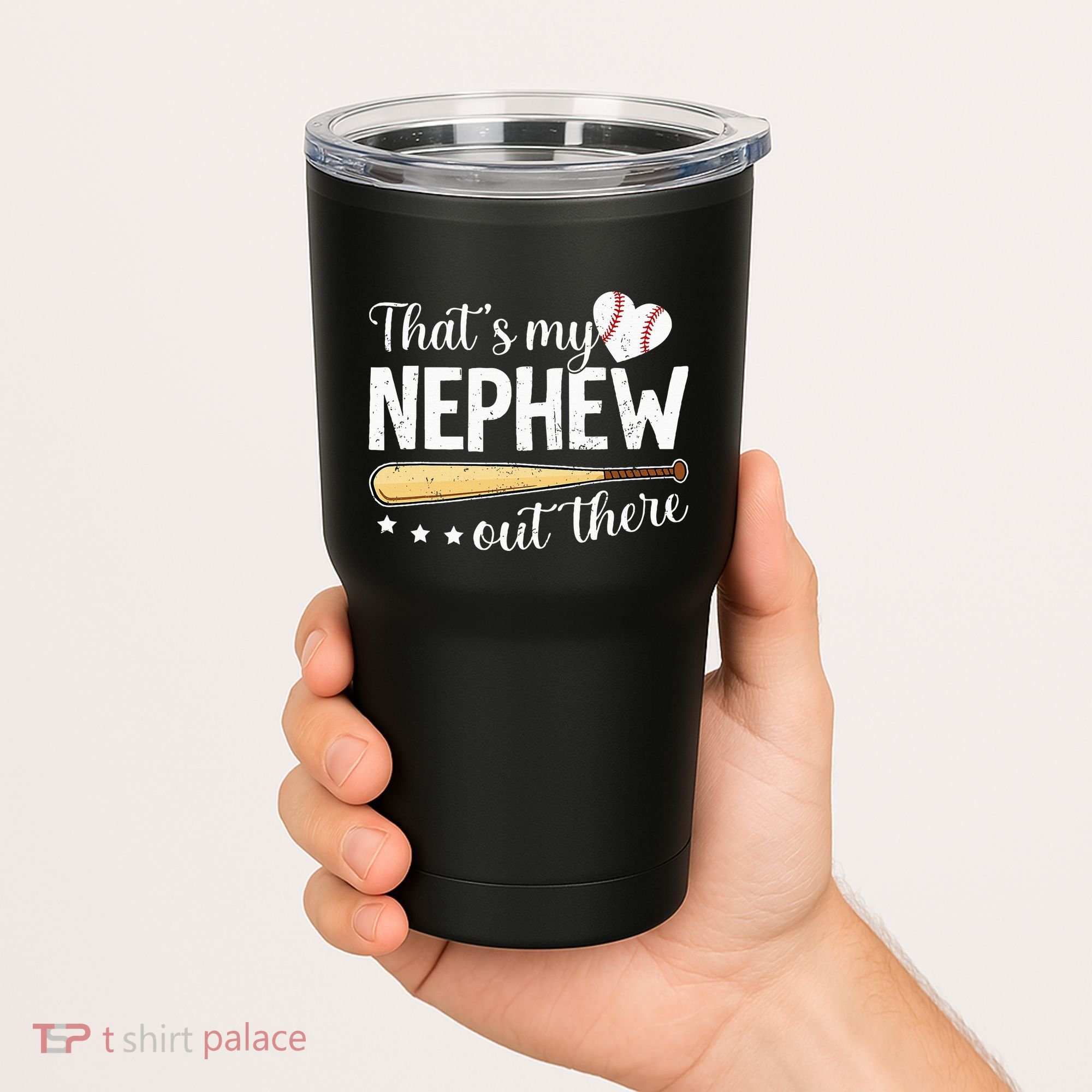 Baseball Aunt Funny ThatS My Nephew Out There Baseball Tumbler