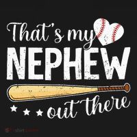 Baseball Aunt Funny ThatS My Nephew Out There Baseball Mousepad thumb 1
