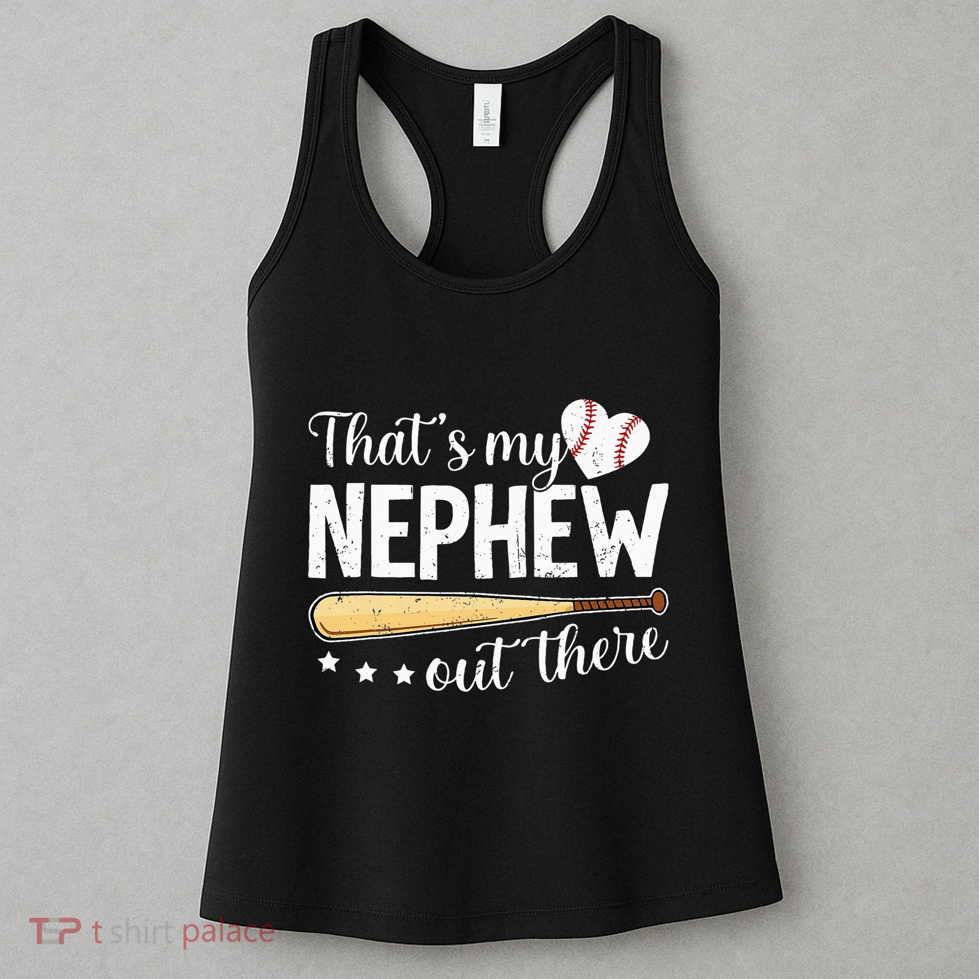 Baseball Aunt Funny ThatS My Nephew Out There Baseball Women's Tank Top