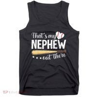 Baseball Aunt Funny ThatS My Nephew Out There Baseball Tank Top thumb 0