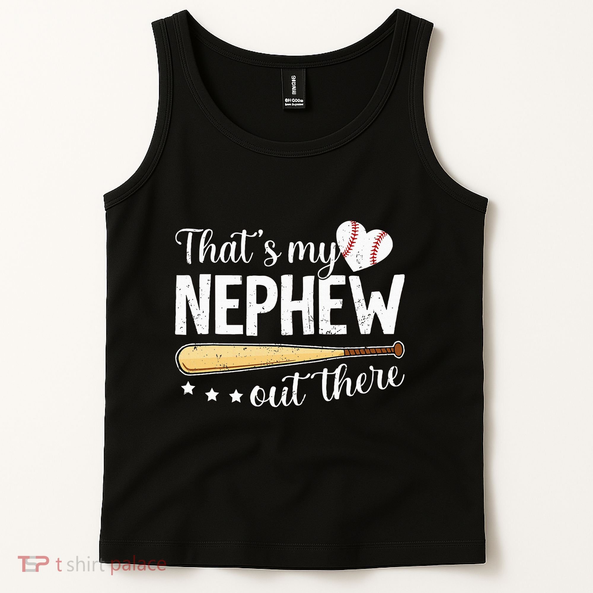 Baseball Aunt Funny ThatS My Nephew Out There Baseball Tank Top