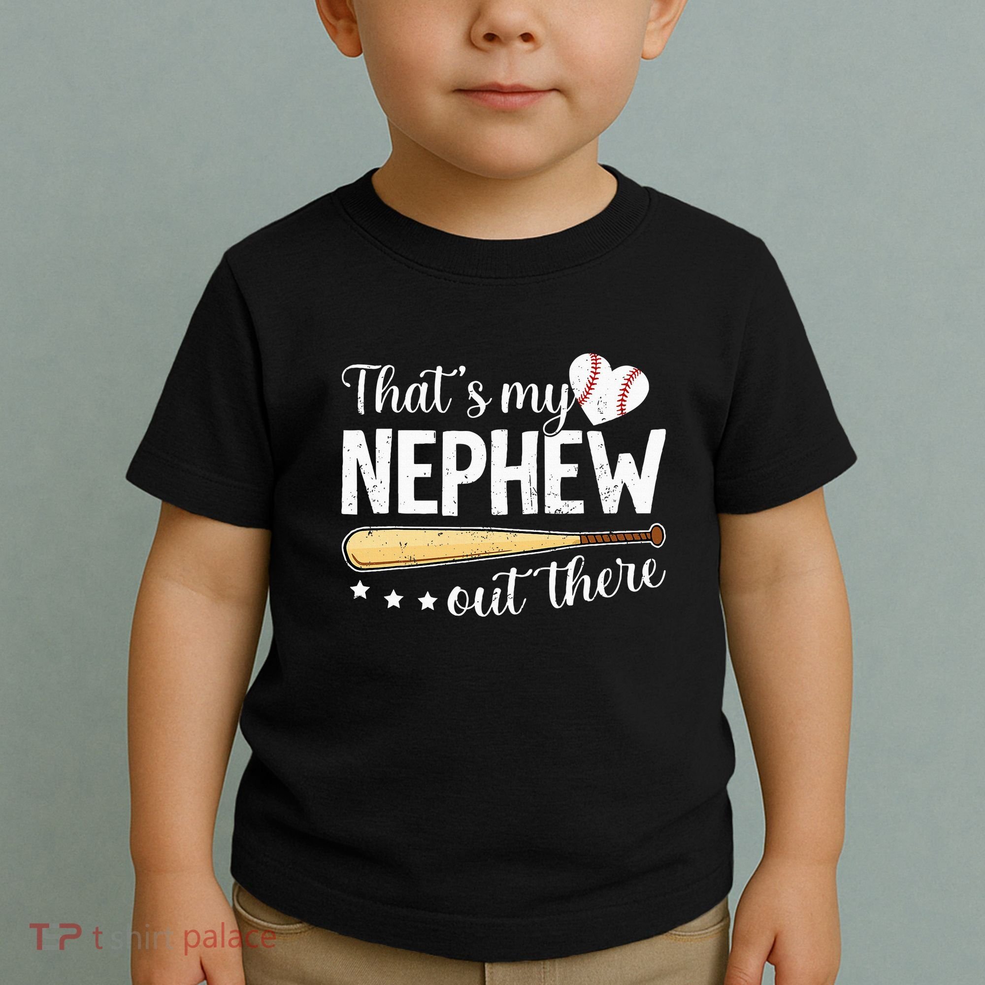 Baseball Aunt Funny ThatS My Nephew Out There Baseball Toddler T-Shirt