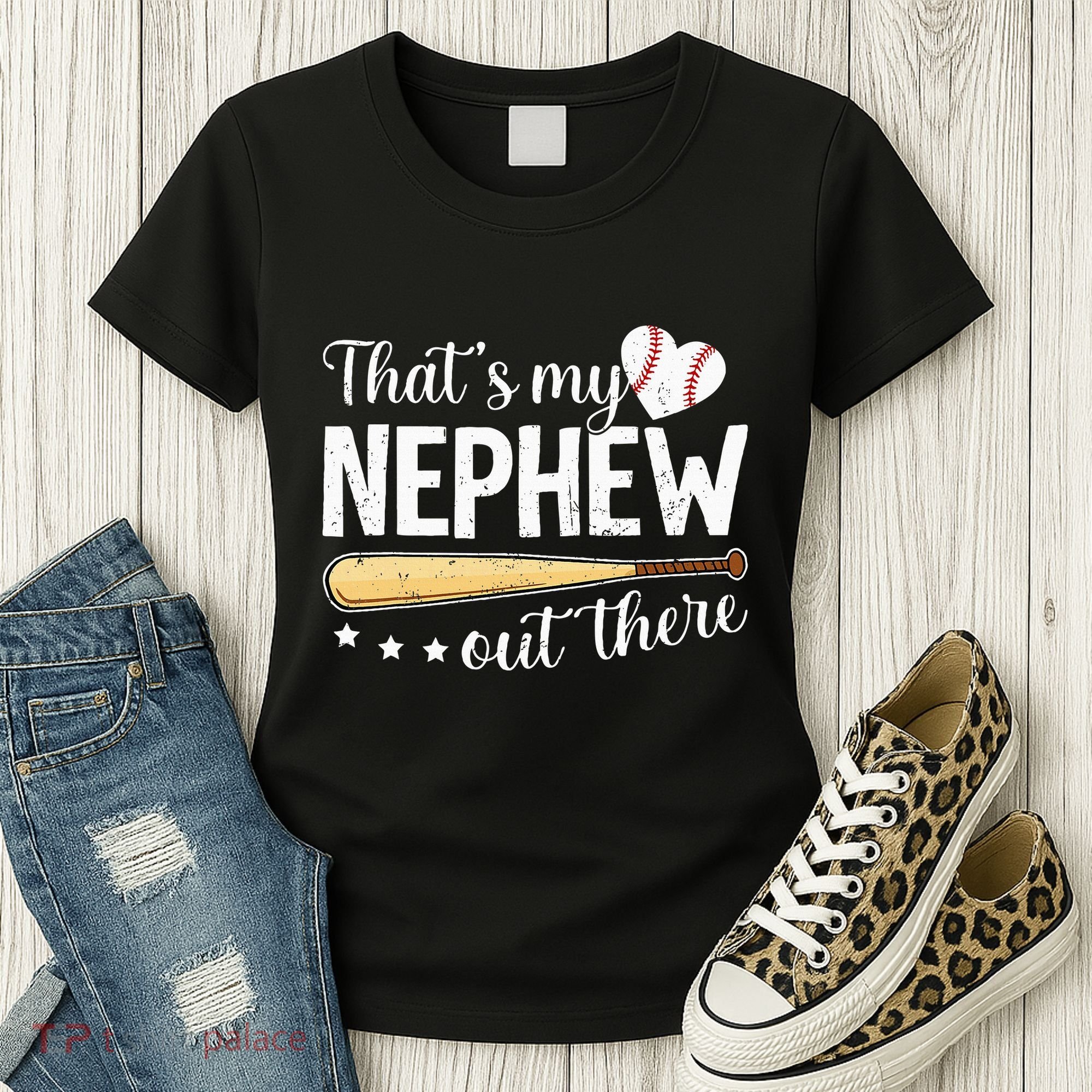 Baseball Aunt Funny ThatS My Nephew Out There Baseball Women's T-Shirt