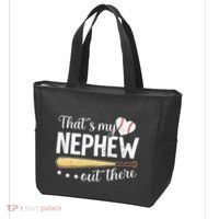 Baseball Aunt Funny ThatS My Nephew Out There Baseball Tote Bag thumb 3