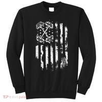 Barbell American Flag Workout Gym Sweatshirt thumb 0